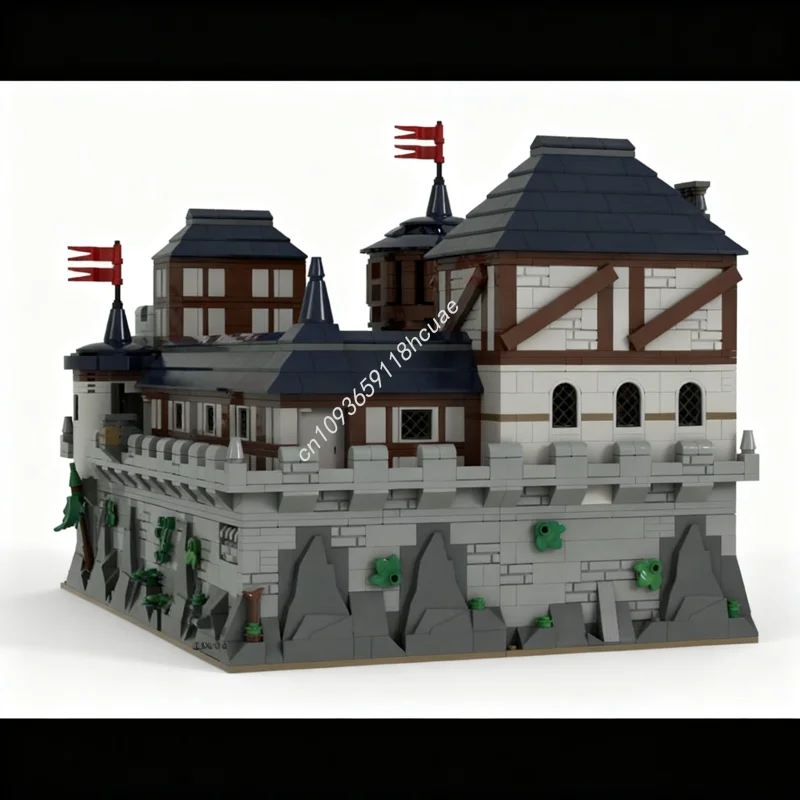 3387 elementów MOC Modularny Model Zamku Klocki Konstrukcyjne Zabawki dla Dzieci do Składania Rękodzieło Architektura DIY Prezenty Świąteczne