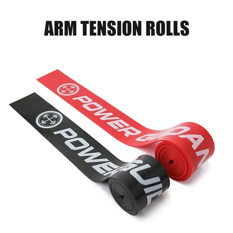 Professional Fitness High Elasticity Latex Arm Protector Tension Roll Tension Belt Two-piece Set