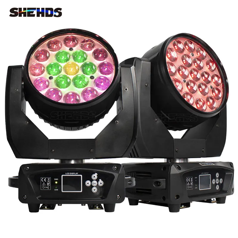 led 19x15w rgbw feixe mais lavagem zoom movendo a cabeca luz dj discoteca festa bar pista de danca equipamento iluminacao efeito palco 01