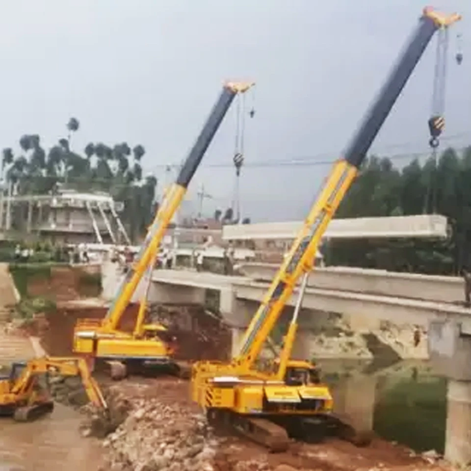 Guindaste de esteira usado, construção de aranha, mini guindaste de elevação