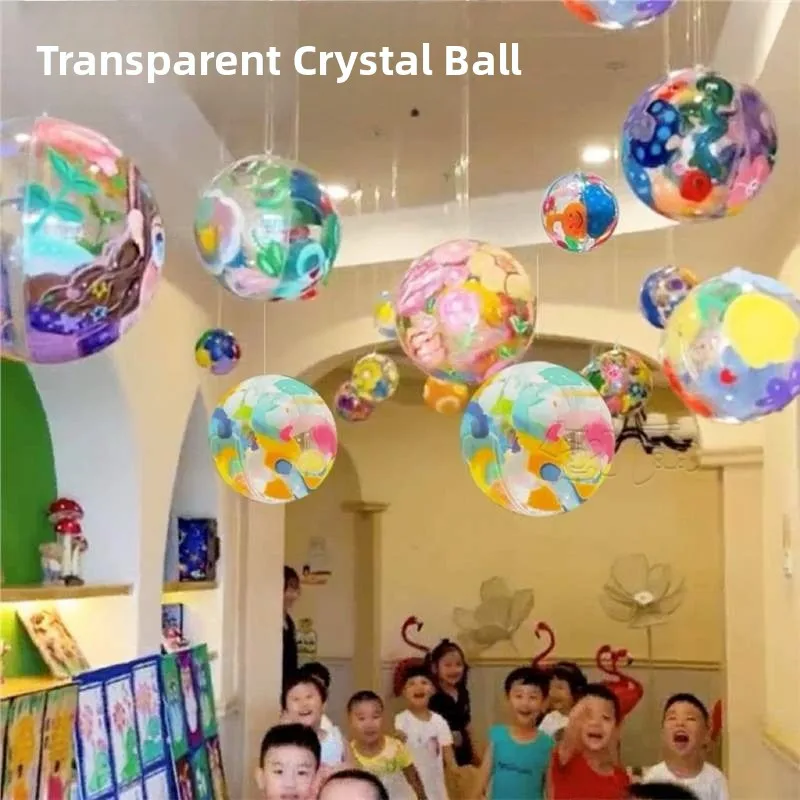 

Transparent Crystal Ball for Kindergarten Children's Painting Art Corner Decoration Creative Hanging Ornament Decorative Mate...