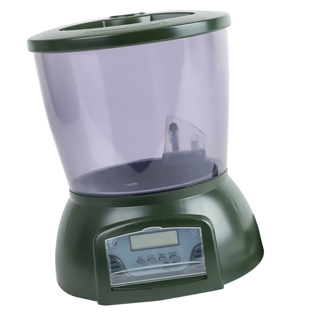 

Automatic Fish Feeder Durable Tank Feeder LCD Display Feeder Timing Ration Feeder for Fish Pond Fish Tank Aquarium (Without