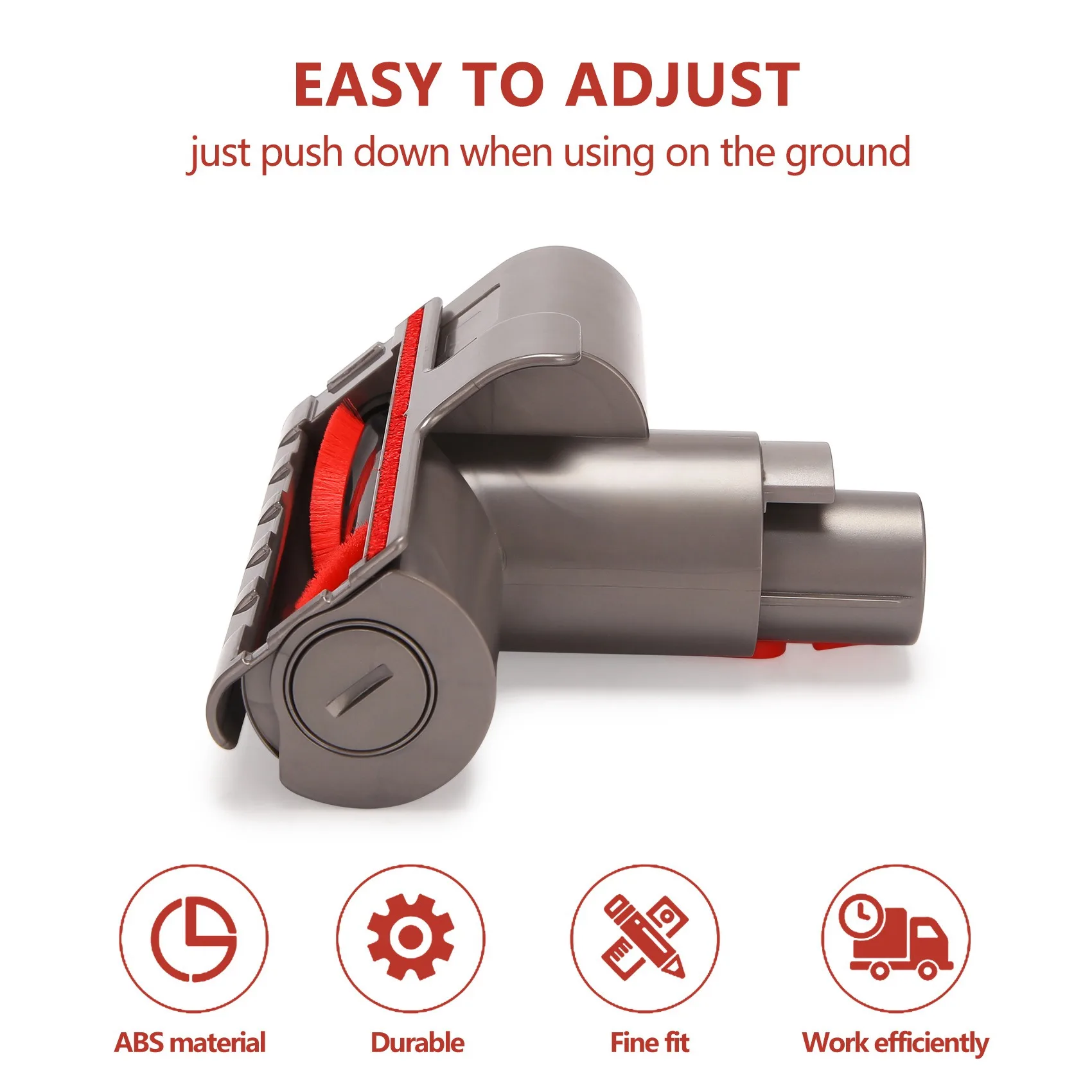 หัวเครื่องกำจัดสิวเสี้ยน Dyson ไรฝุ่นสำหรับ V10 V8 V7 V11ลูกกลิ้งแปรงหัวดูดคุณภาพสูง