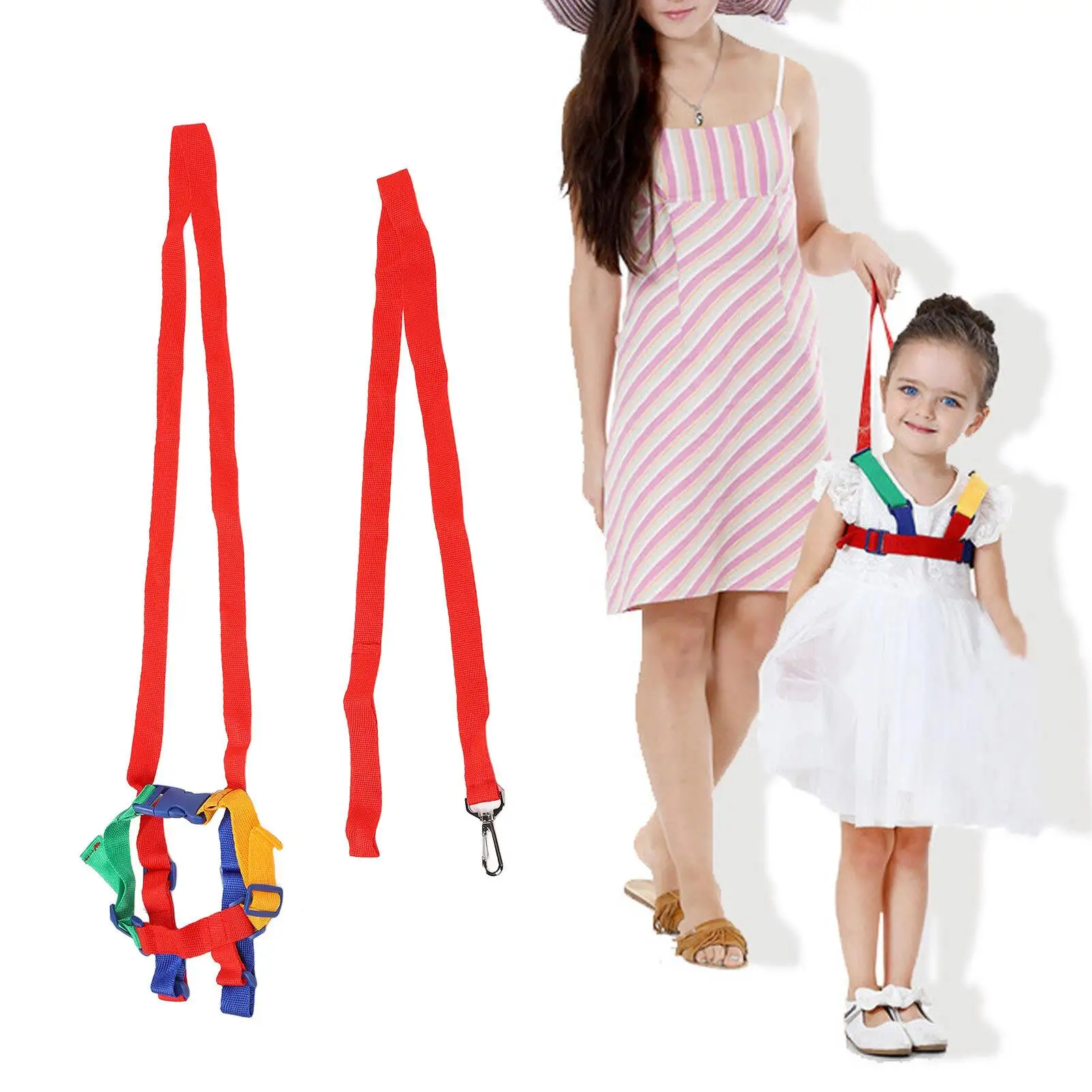 حزام أمان للأطفال الصغار مضاد للفقدان للأماكن المزدحمة وحزام دعم المشي للأطفال