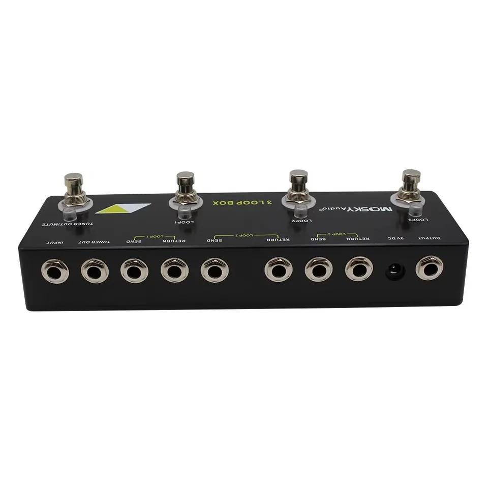 Mosky Audio 3 Loop Box Effect Pedal True Bypass with Tuner Mute