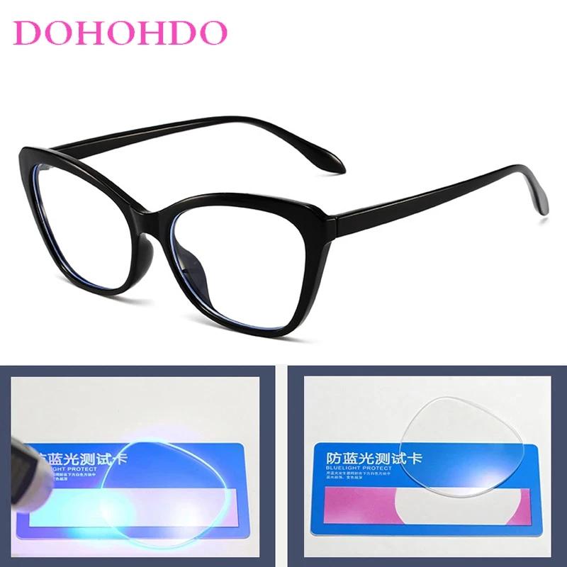 الكلاسيكية TR90 القط العين مكافحة نظارات الضوء الأزرق امرأة الرجال موضة جديدة فاخرة العلامة التجارية تصميم القراءة حماية العين النظارات البصرية #3