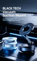 Magnetic car mobile phone holder, vacuum adsorption center console, anti-shake suction cup, special folding portable shelf for navigation 5