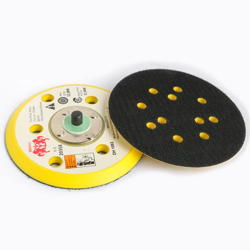 5Inch 125MM 5/16"-24 Thread Hook Loop Back-up Sanding Pad Sander Backing Plate Grinder Power Tools