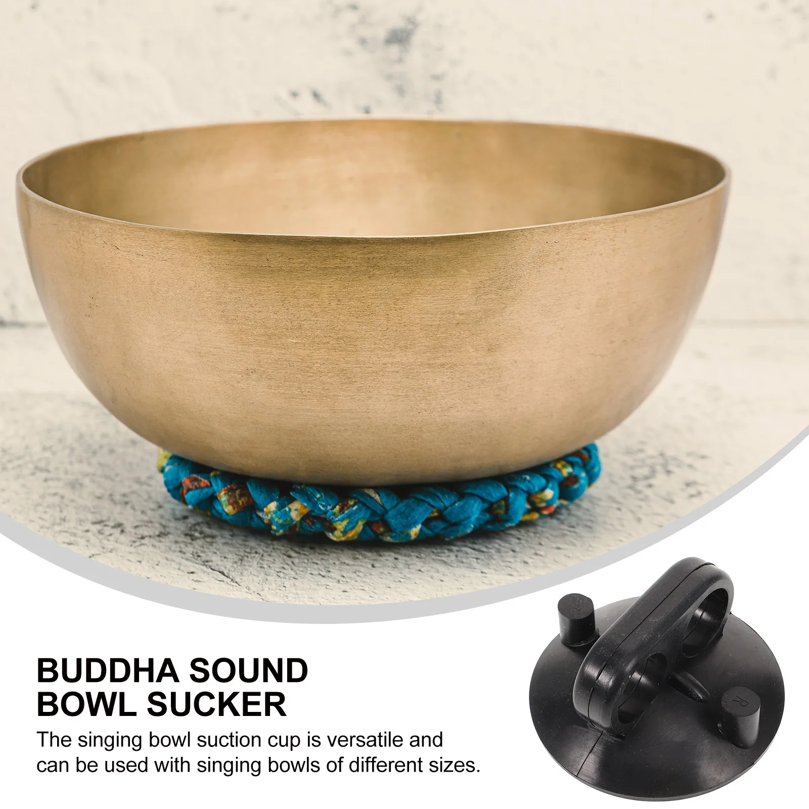 

Singing Bowl Suction Cup Rubber Handle Stable Hold Sound Bowl Accessory Easy Extract Tool for Meditation Suction Tool