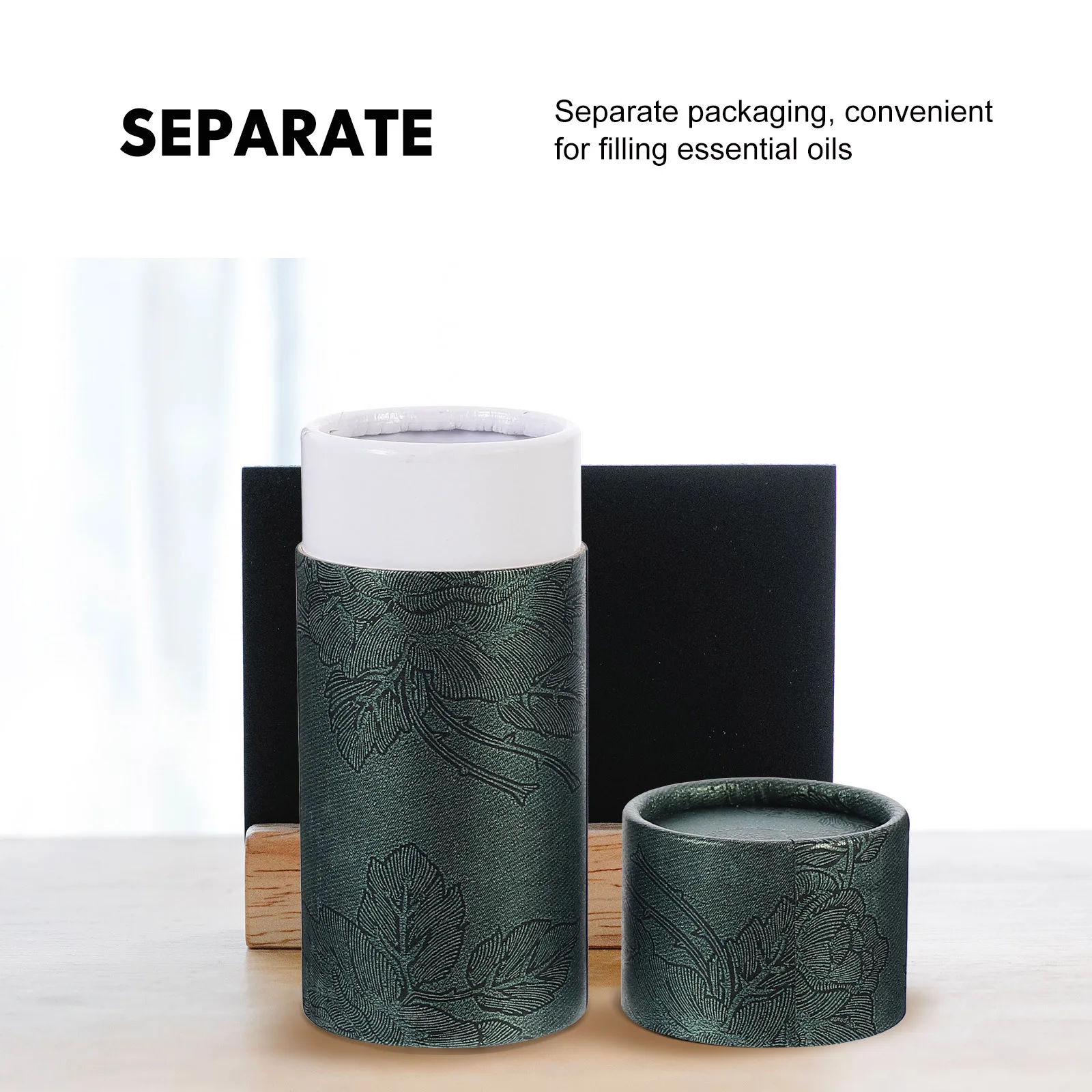 

20Pcs Essential Oil Bottle Cylinder Packing Boxes Brown Paper Gift Containers Portable Storage Gift Holders Paper Cylinder Box