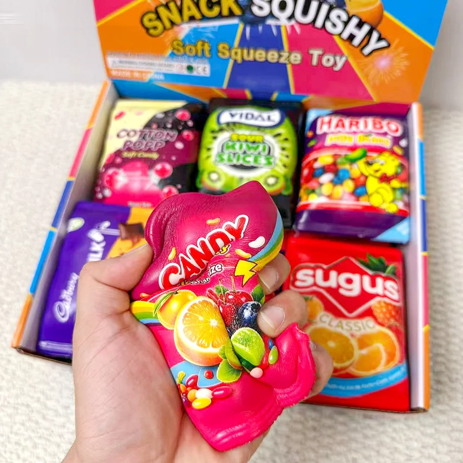 Snacks Squishy Toy Slow Rising Chocolate Butter Sticks Slow Rebound Squeeze Toy Stress Release Hand Relax Toy Gift Toy