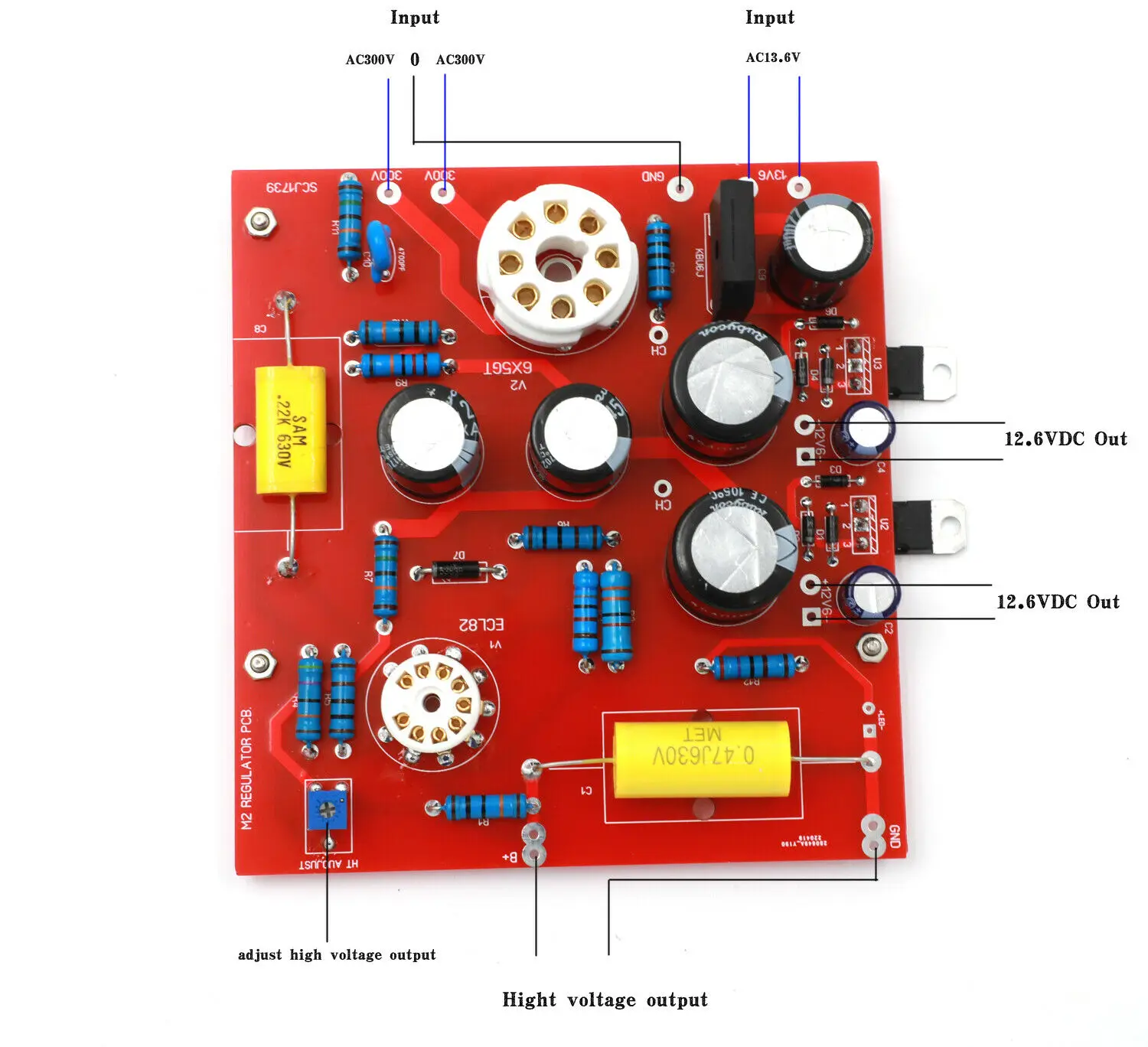 لتقوم بها بنفسك أنبوب مكبر للصوت قابل للتعديل مجلس امدادات الطاقة (DC250V-300V) + DC12V