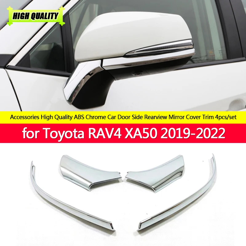 

For Toyota RAV4 XA50 2019 2020 2021 2022 RAV 4 XA 50 Car Rearview Mirror Side Molding Cover Trim ABS Accessories