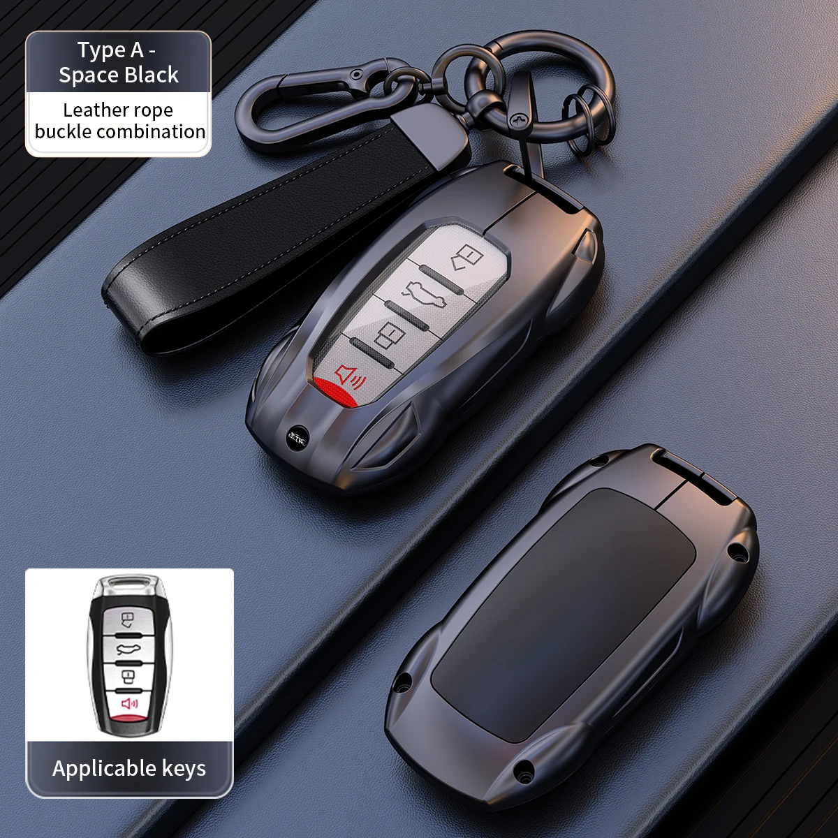 Supercar Styling For Haval Jolion H6 F7 F7x Dargo 2020-2026 4-button car smart remote ﻿Zinc alloy Car Key Case Fob Cover Shell