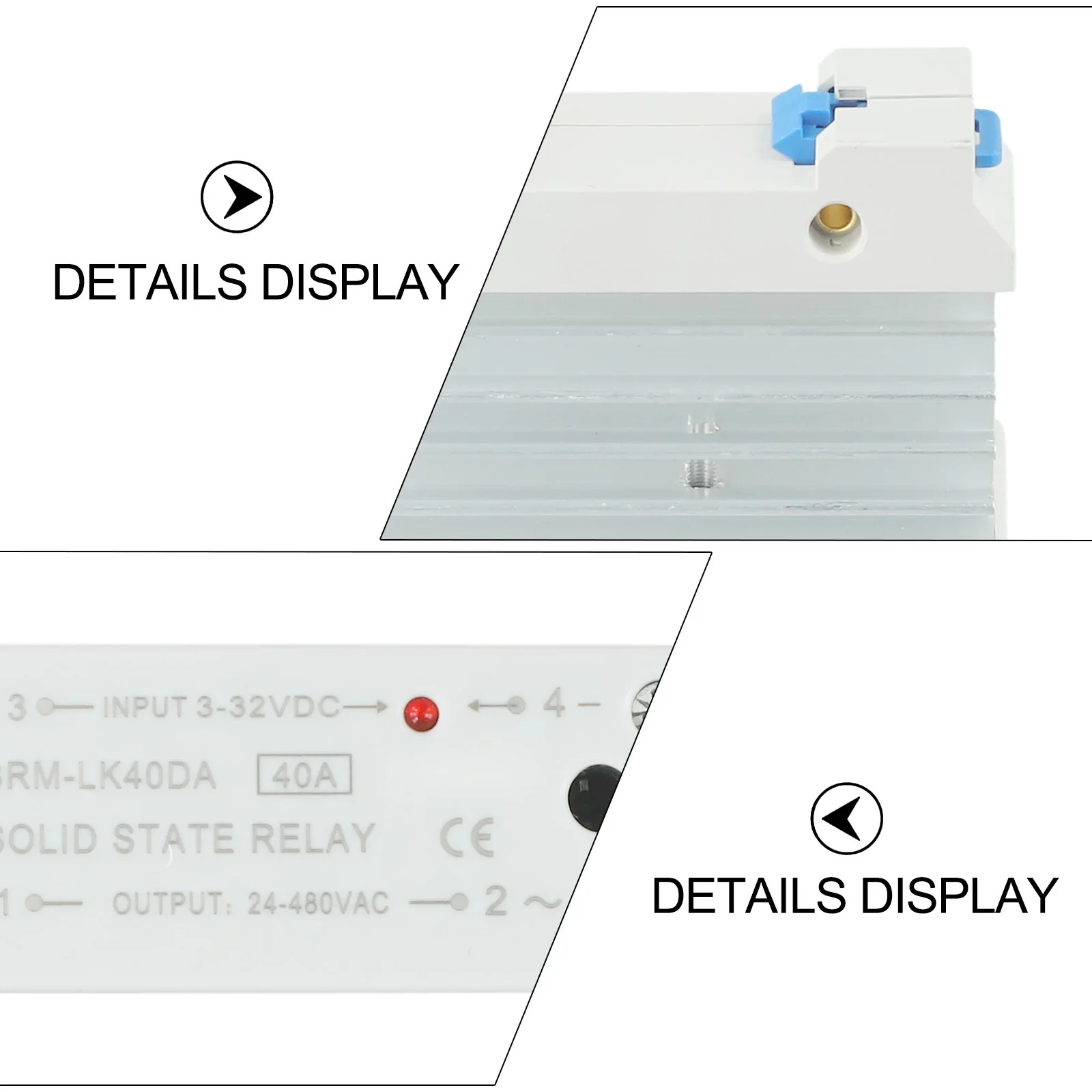 For Industrial Automation Integrated Solid State Relay Off-state Leakage Current 2mA Heat Dissipation Integrated