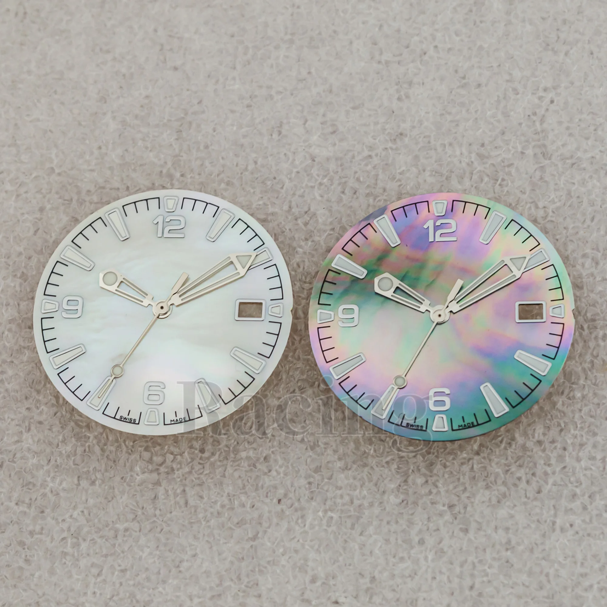 Luminous NH35 Watch Dial Watch Hands for Seamaster 300 41mm Case Watch Accessories Watch Face Needles fit NH35/NH36 Movement