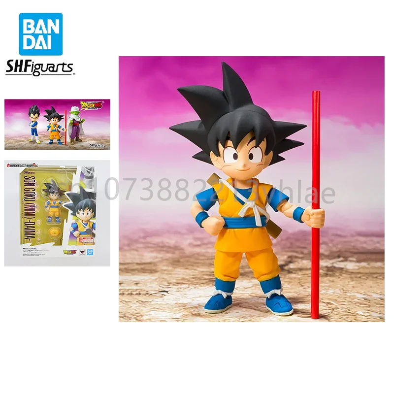 In Stock Bandai Banpresto S.h.figuarts Little Son Goku Dragon Ball Demon Movable Anime Movies Collect Gift Festival Boy Friend