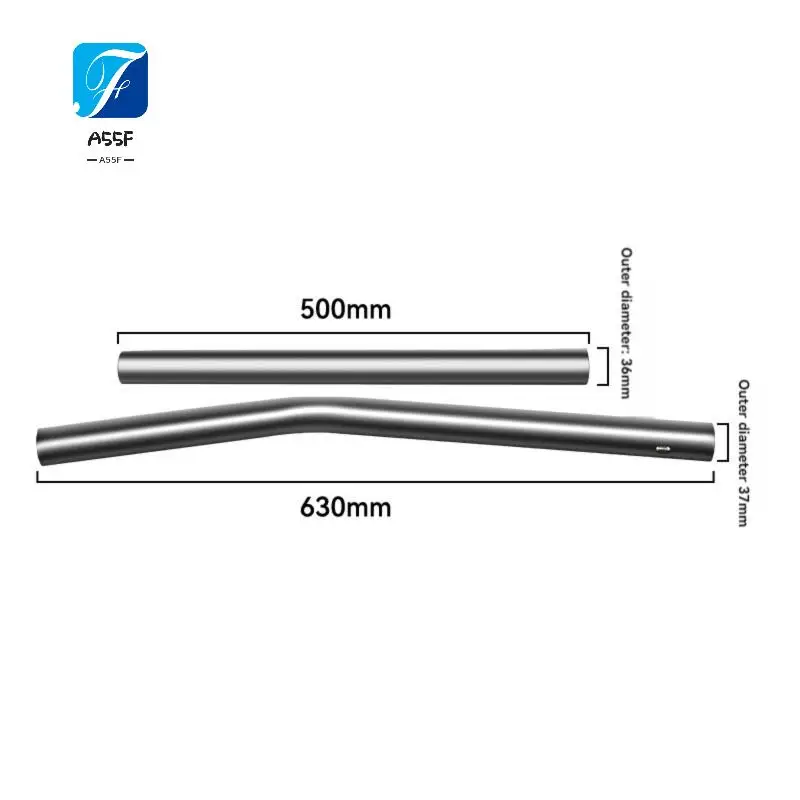 A55F-Universal Metal Tube Connector For Vacuum Cleaners - 502S Bent Steel Pipe Set