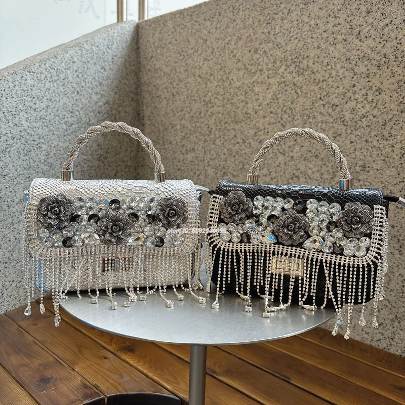 

Блестящая сумка, сумки из искусственной кожи, нейлон с бриллиантами 2024, вечерние сумки, элегантная женская сумка, вечерний клатч