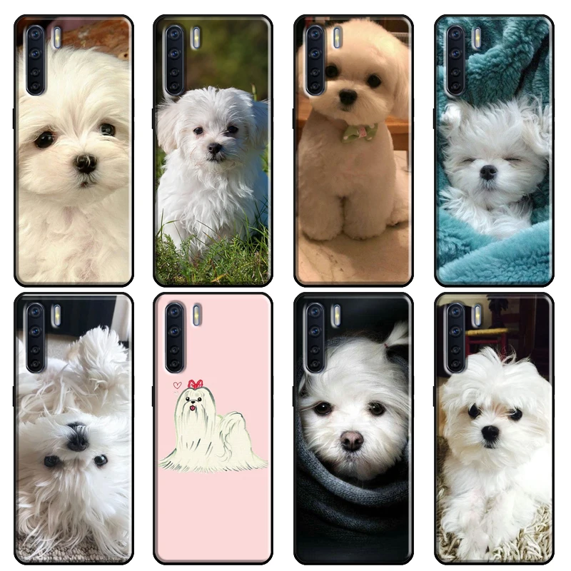 Maltese Dog Puppy Cute Case For OPPO Reno 2 Z 4 Pro A5 A9 A31 A53 2020 A1K A3S A5S A15 A52 A72 A83 F5 F7 Cover