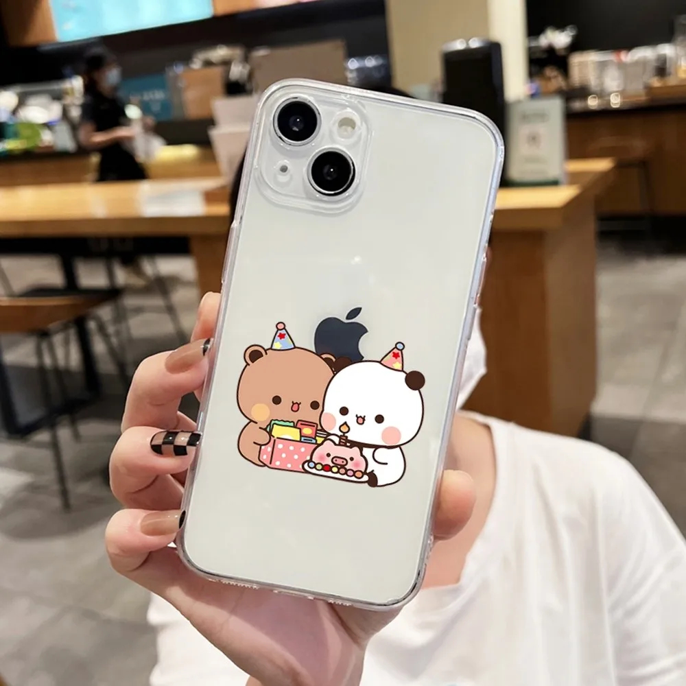 BUBU-DUDU جراب هاتف آيفون 15 11 13 14 برو ماكس 7 8 زائد X Xr Xs ماكس 16pro 12 غطاء شفاف صغير #3