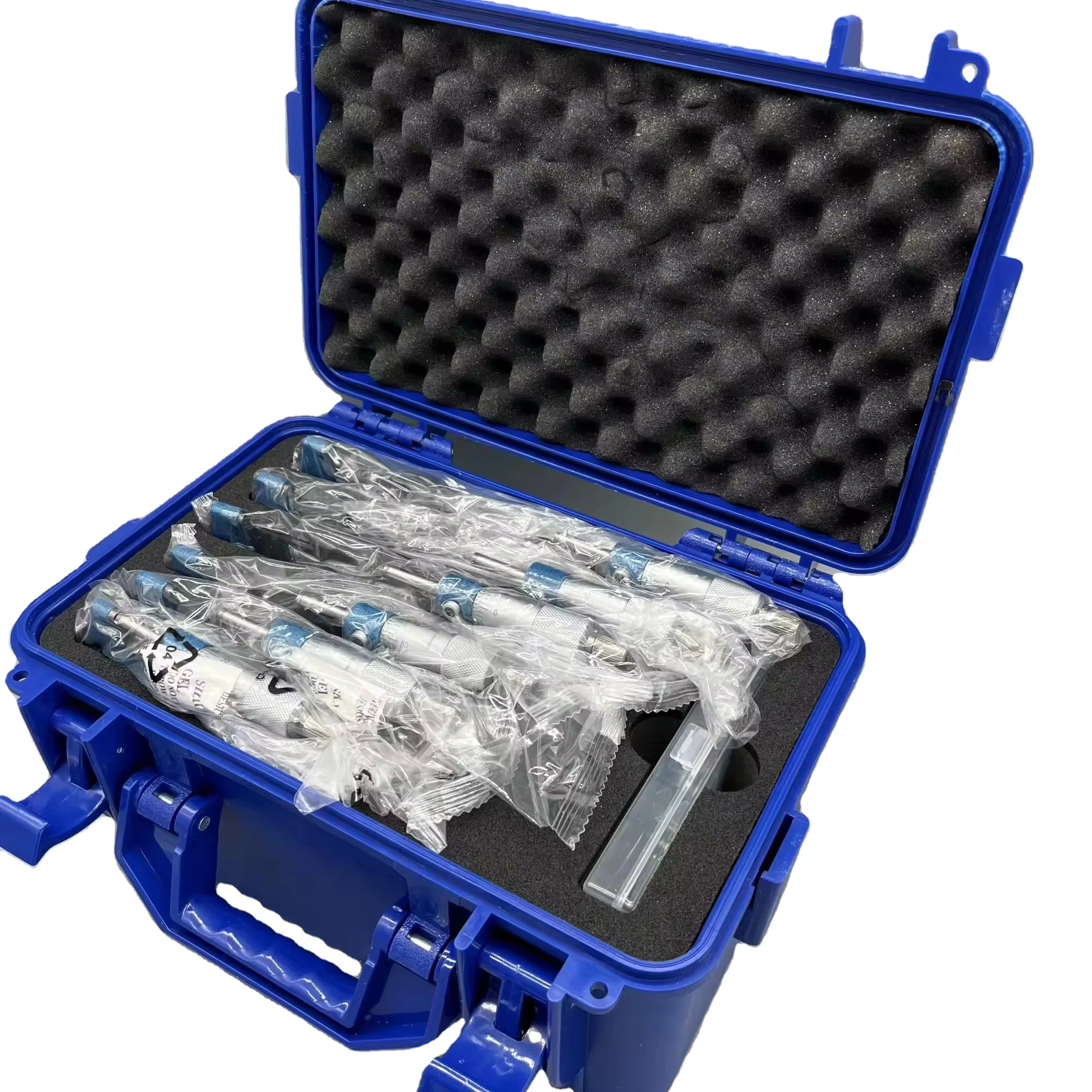 Micrometer Set 6PCS Includes 0-25/25-50/50-75/75-100/100-125/125-150mm Ideal For Automotive Parts & Metal Pipe Measurement