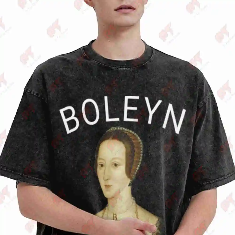 Anne Boleyn The Most Joyful Vintage Washed Tee Pure Cotton T-Shirt