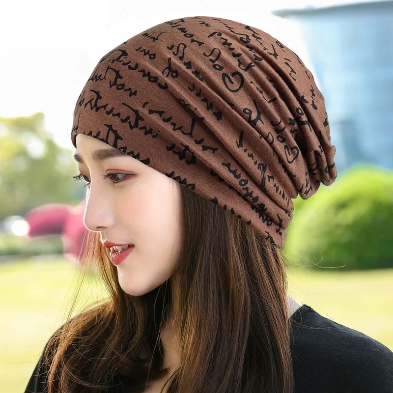 Autumn and winter Korean-style thin English letter pullover hat for men and women, postpartum hat, breathable sports cap