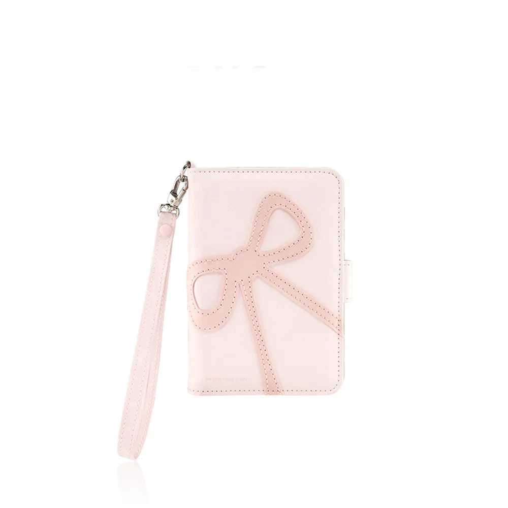 

Держатель для карт, сумка для паспорта с бантиком из искусственной кожи, милая обложка для паспорта, дорожный кошелек, держатель для билетов в самолете, сумка для хранения карт