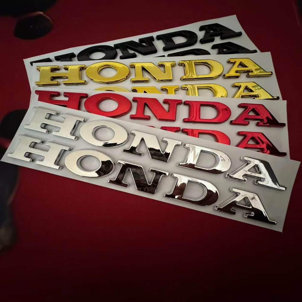 

Трехмерная гальваническая наклейка Honda с надписью HONDA, водонепроницаемый логотип для мотоциклов, подходит для моделей PCX160, CBR650 и других.