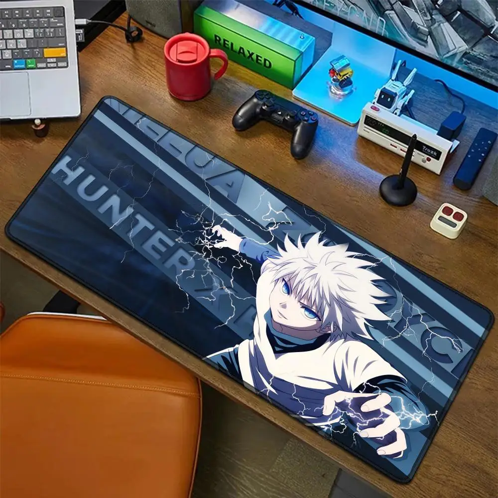 Аниме Hunter X Hunter коврик для мыши резиновый коврик для ноутбука Xxl коврик для мыши ноутбук геймер компьютерный стол игровые аксессуары