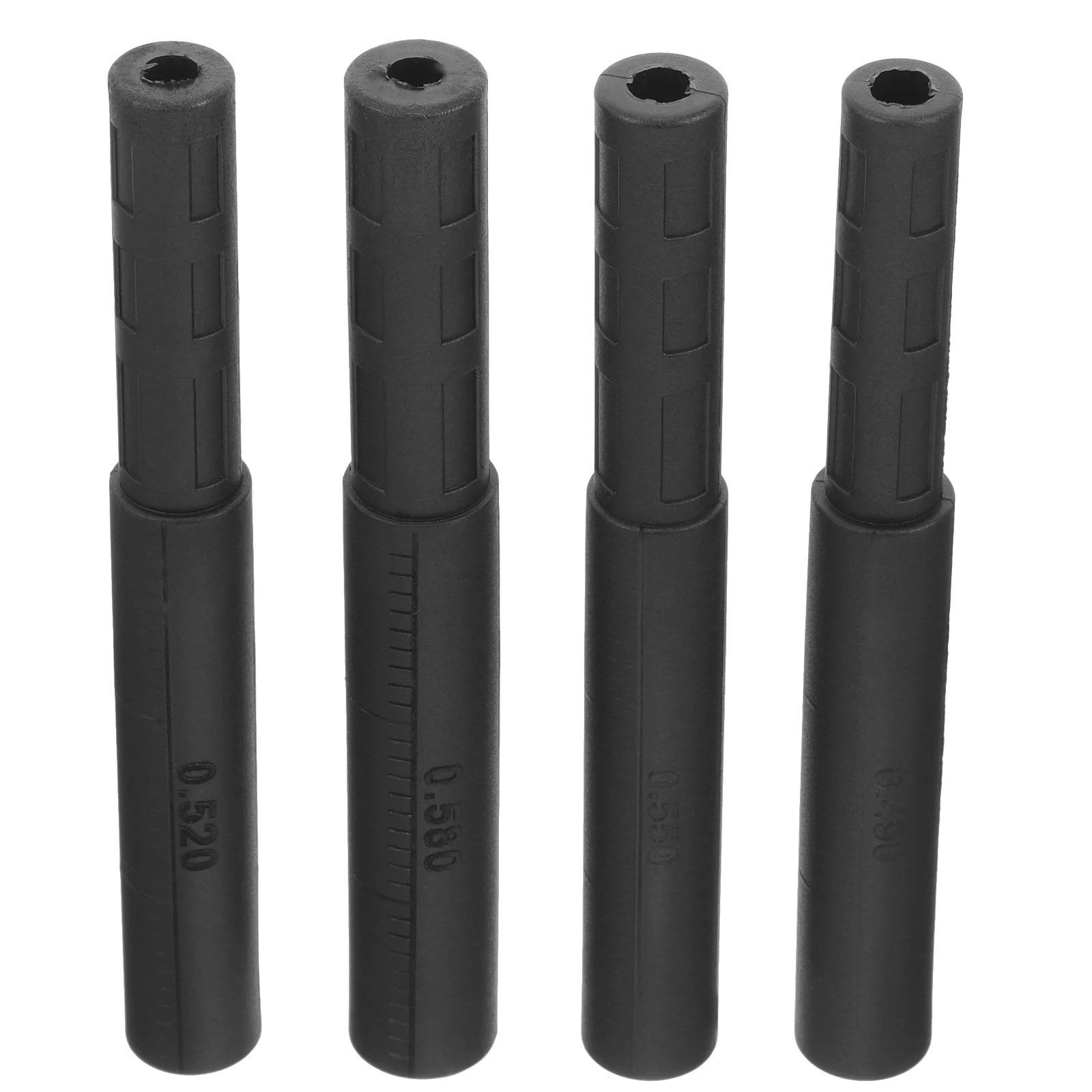 4 Pcs Portable Golf Extension Pole Putter Grip Carbon Fiber Golfs Shaft End Extenders