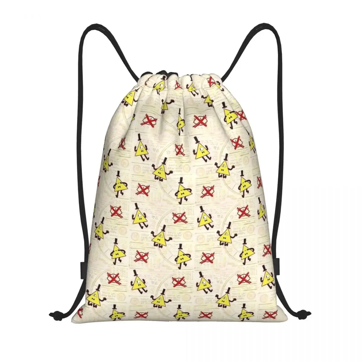 Bill Cipher Gravity Falls Leggings Drawstring Bags Sports Backpack Gym Sackpack String Bag for Cycling