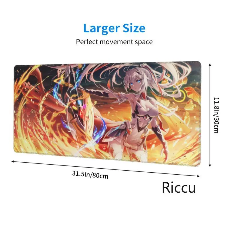 80x30CM Gaming Mouse Pad Laptop Gamer Computer Desktop Mouse Mat Honkai Star Rail Kawaii Desk Mat Natural Rubber Office Carpet