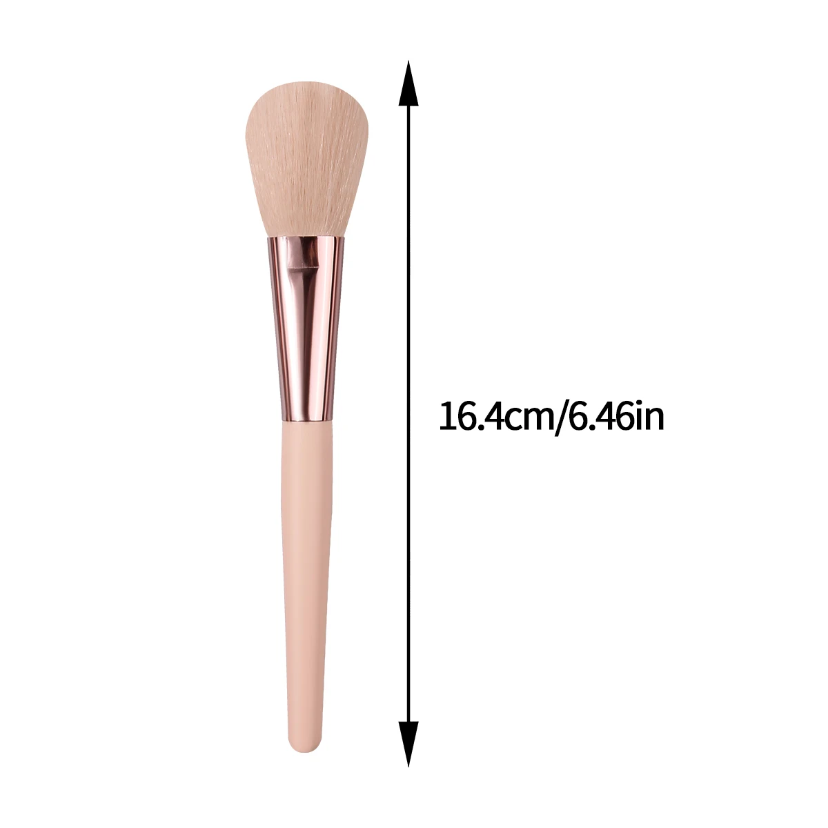 3PCS soft wooden-handled makeup brushes, blush brushes, contouring brushes, contouring brushes, beauty tools