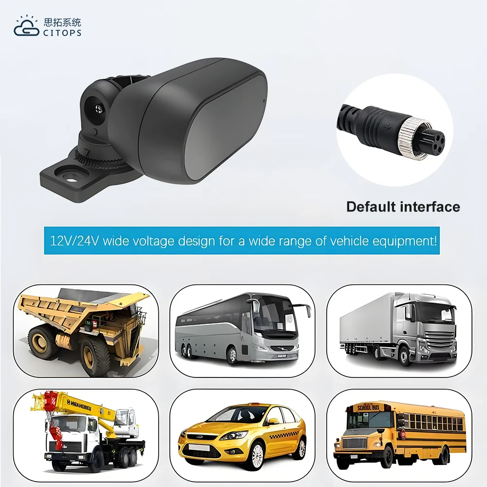 720p HD Driver Behavior & Fatigue Monitoring Camera (DMS) Custom Language & Interface Custom Driver Alert System for Truck & Bus