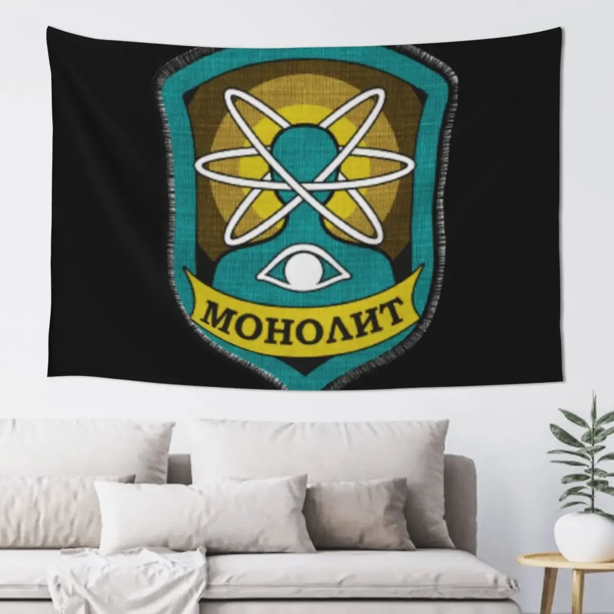 S.T.A.L.K.E.R. Monolith Patch - Monolith Faction Symbol Tapestry Decor For Bedroom Room Decorating Aesthetic Tapestry