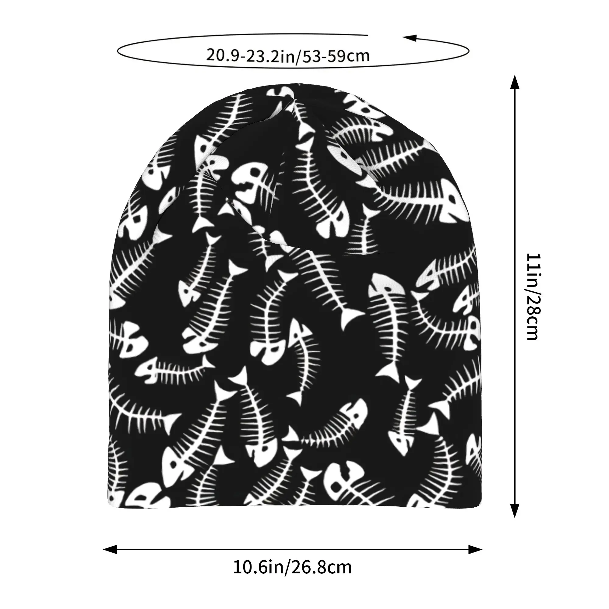 Fishbone Thin Hat Bonnet Hats Autumn Styles  Skullies Beanies Caps Men Women's Hip Hop Ski Cap