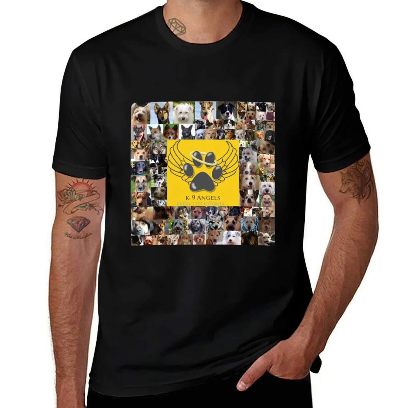 K-9 Angels Rescue Collection T-Shirt Creative Graphic Tee Shirt
