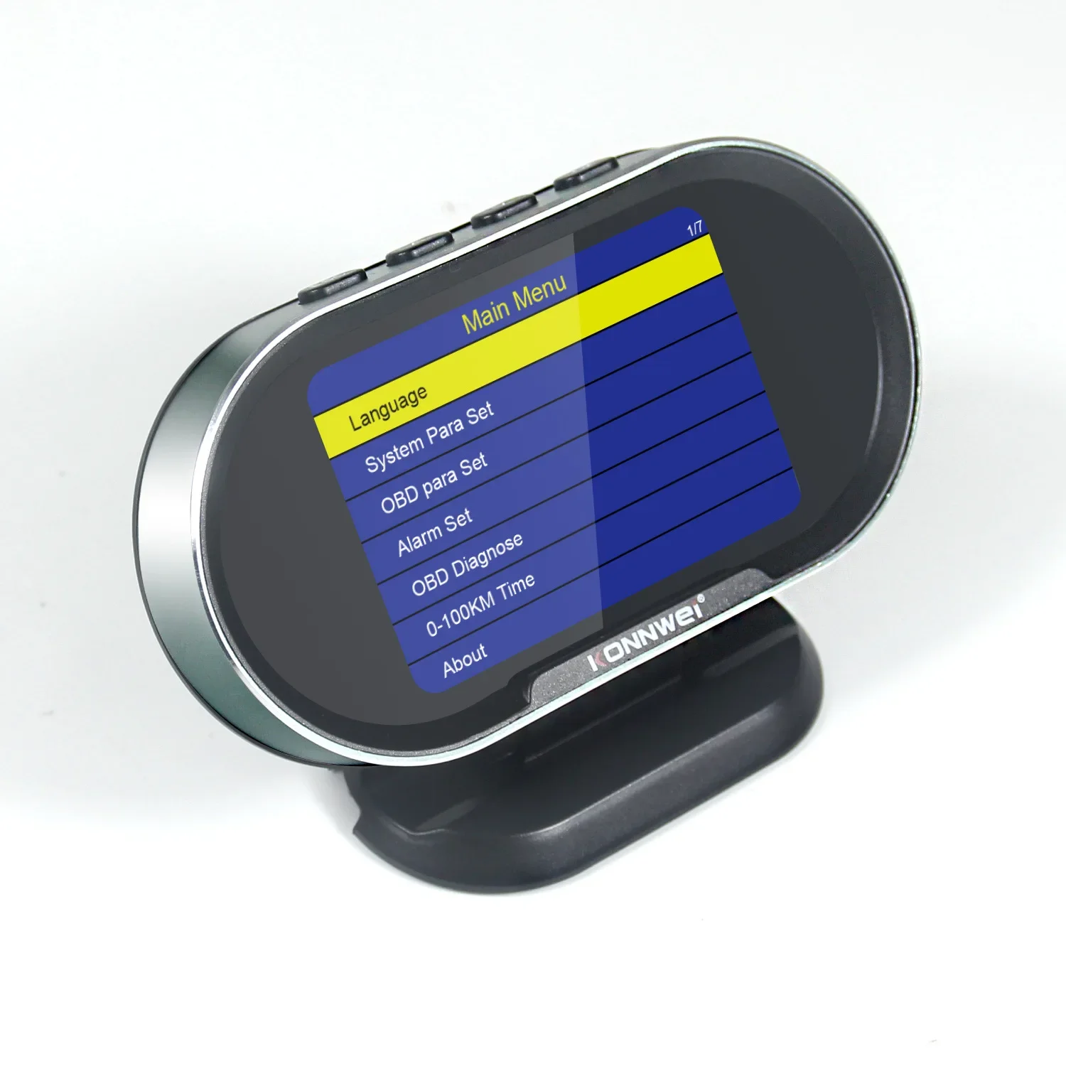 KONNWEI KW206 Obd2 سيارة على متن الكمبيوتر السيارات شاشة الكمبيوتر الرقمية obd 2 الماسح الضوئي استهلاك الوقود مقياس درجة حرارة الماء #3