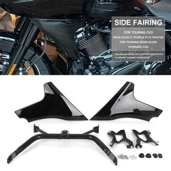 For Touring Road Glide FLTRXSE 2023 FLTRXSTSE 2024 Motorcycle Plastic ABS Unpainted / Black Side Fairing Cover Panel Bracket Kit
