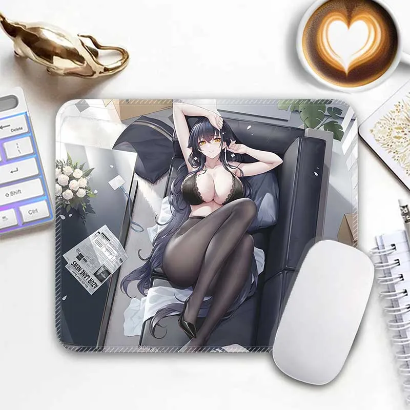 

Anime Standard Mouse Pad Azur Lane Ulrich Alsace Azuma Small Gaming Mousepad Travel Mouse Mat Plymouth Non-Slip Office Mousemats