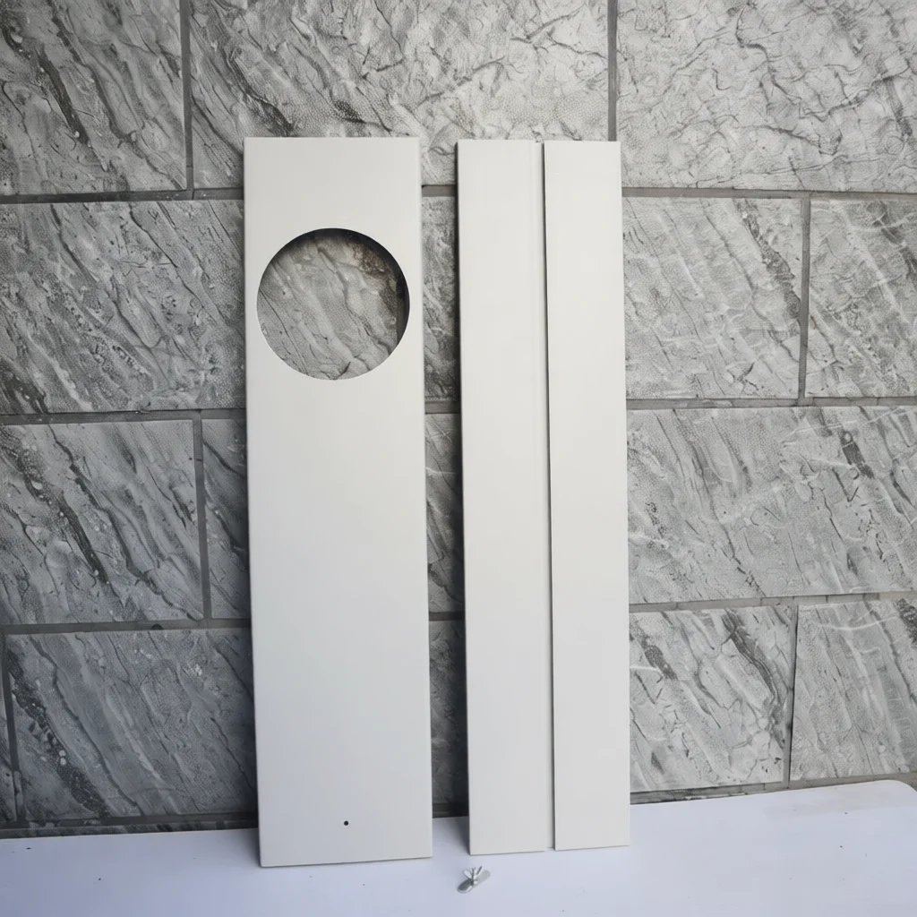 16cm Width Adjustable Window Seal Slide Plate Kit For Portable Air Conditioner Ventilation Exhaust Hose Barrier
