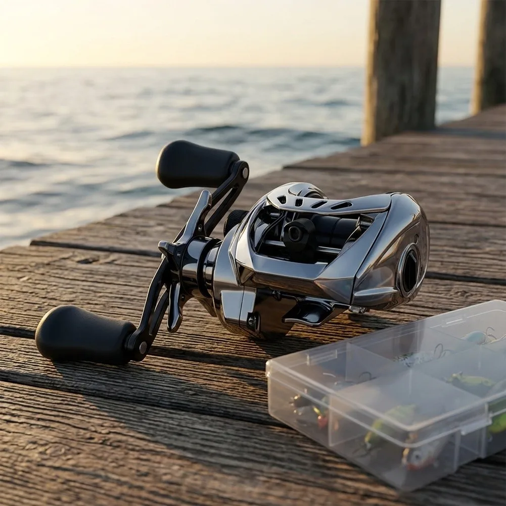 Electronic Brake Baitcasting Reel Built for DC Applications with Field-Tested Auditory Cue During Casting Motion