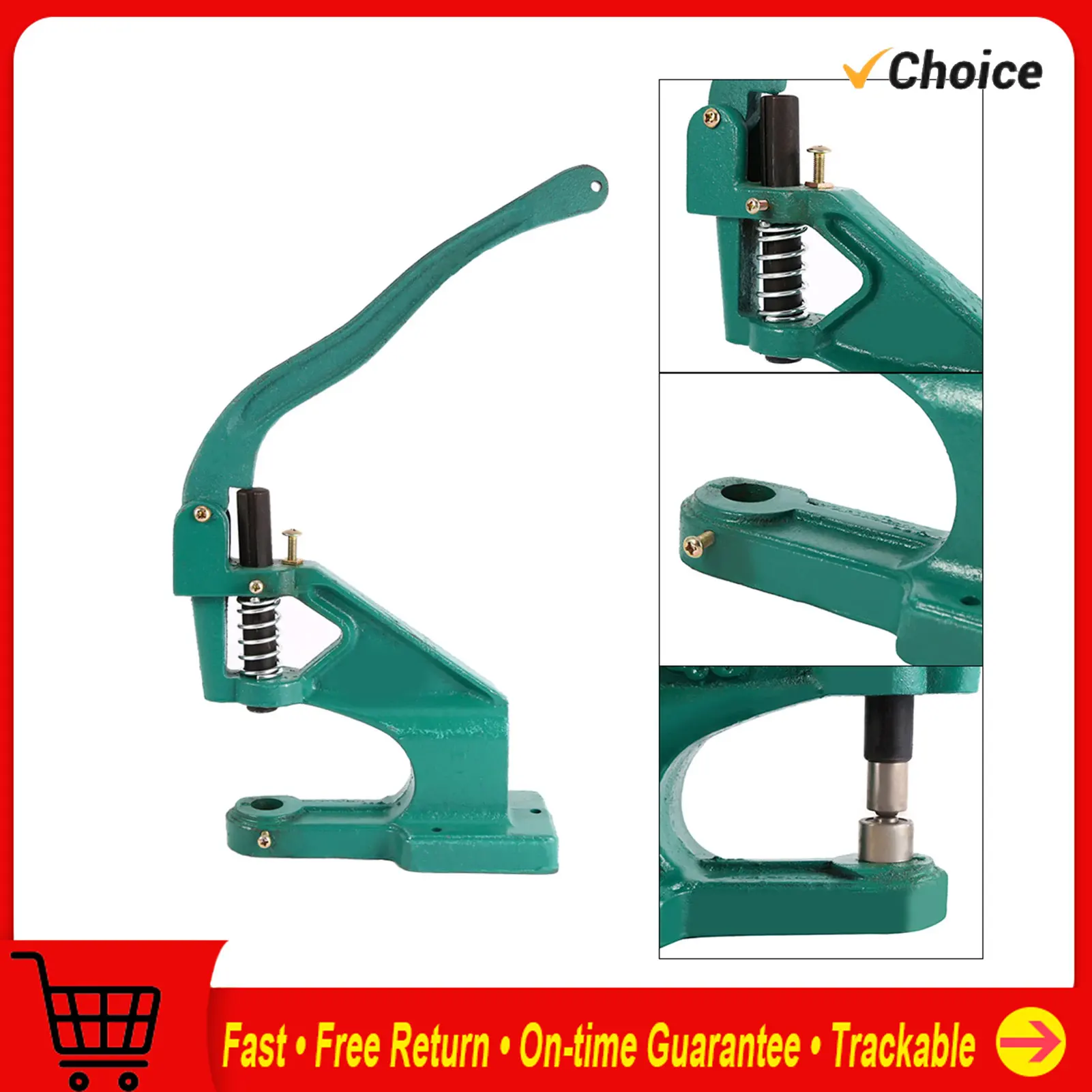 Hand Press Eyelet Tool Press Punch Machine 3 Die Grommet Eyelet Hand Tool  Flag UK Stock HOT Grommet Eyelet Hand