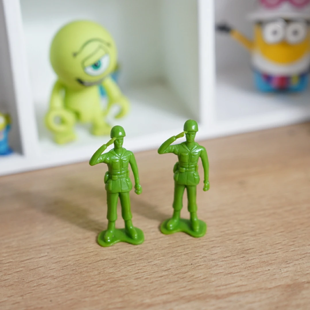 Disney Toy Story Zielony żołnierz Mini rozmiar prezenty Model zabawkowy Figurki Anime Zbieraj ozdoby