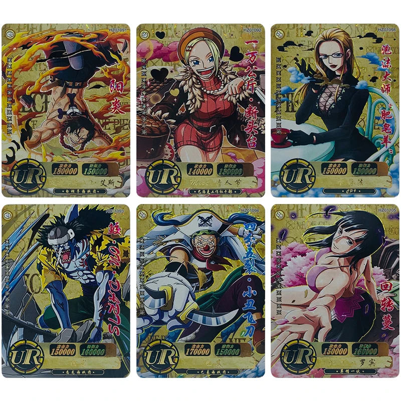 Kolekcjonerskie karty z anime japońskiego ONE PIECE: Burukku Shanks, Usopp, Trafalgar D. Water Law - prezenty świąteczne i urodzinowe, zabawki dla dzieci.