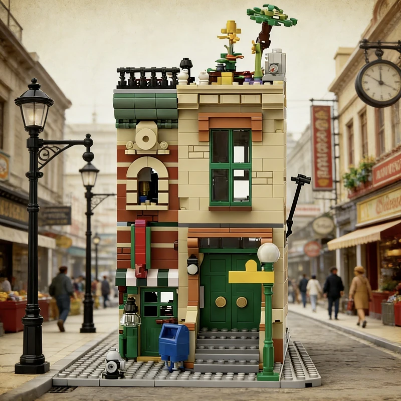 1111 PCS Building Brick Building Set MOC Customize Modular Building Block Design Technology Popular DIY Boys Assembly Toy Gift