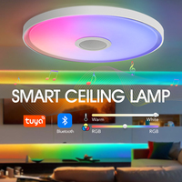 LED Smart Ceiling Lamps RGB APP Remote Control Dimming Modern Home Lighting Music Light with Speaker For Living Room Bedroom