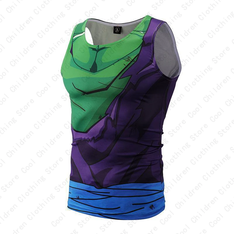 New Summer Japanese Anime Boy Casual Vest Dragon.Ball 3D Printed Sports Top KID/Adult Quick-Drying Anime Breathable Vest T-Shirt